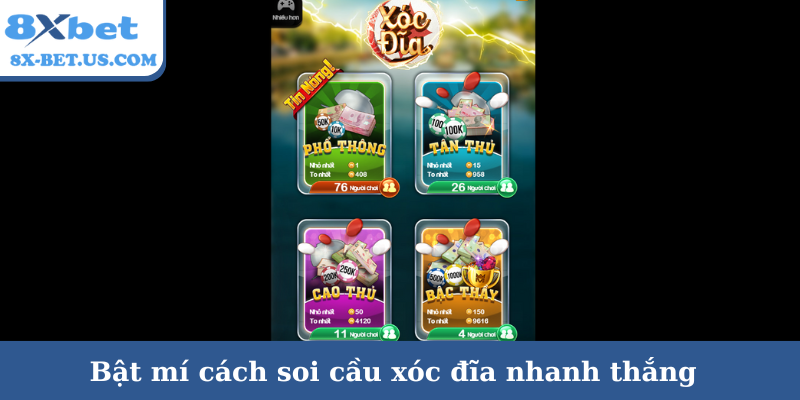 Bật mí cách soi cầu xóc đĩa nhanh thắng